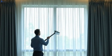 Commercial drapes cleaning service cotton-tree hotels offices